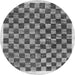 Square Checkered Gray Modern Rug, con323gry