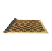 Sideview of Checkered Brown Modern Rug, con323brn