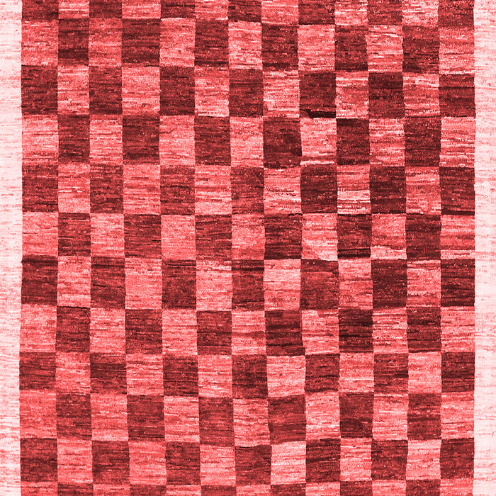Checkered Red Modern Area Rugs
