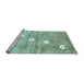 Sideview of Machine Washable Abstract Light Blue Contemporary Rug, wshcon324lblu