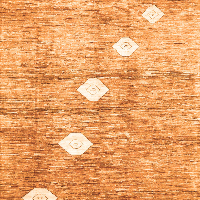 Serging Thickness of Machine Washable Abstract Orange Contemporary Area Rugs, wshcon324org