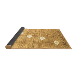 Sideview of Abstract Brown Contemporary Rug, con324brn