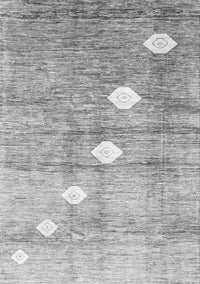 Abstract Gray Contemporary Rug, con324gry