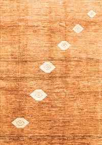 Abstract Orange Contemporary Rug, con324org