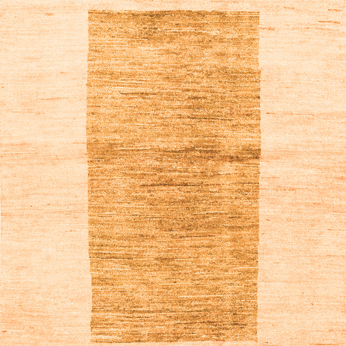 Serging Thickness of Machine Washable Solid Orange Modern Area Rugs, wshcon325org