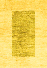 Solid Yellow Modern Rug, con325yw