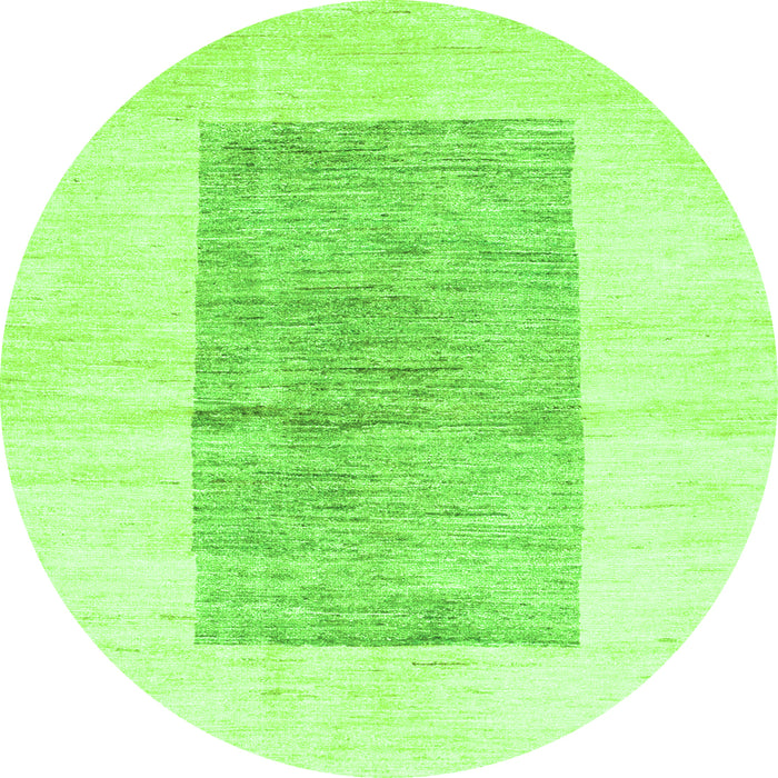Square Solid Green Modern Rug, con325grn