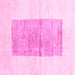 Square Solid Pink Modern Rug, con325pnk