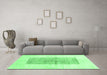 Machine Washable Solid Emerald Green Modern Area Rugs in a Living Room,, wshcon325emgrn