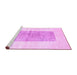 Sideview of Machine Washable Solid Purple Modern Area Rugs, wshcon325pur