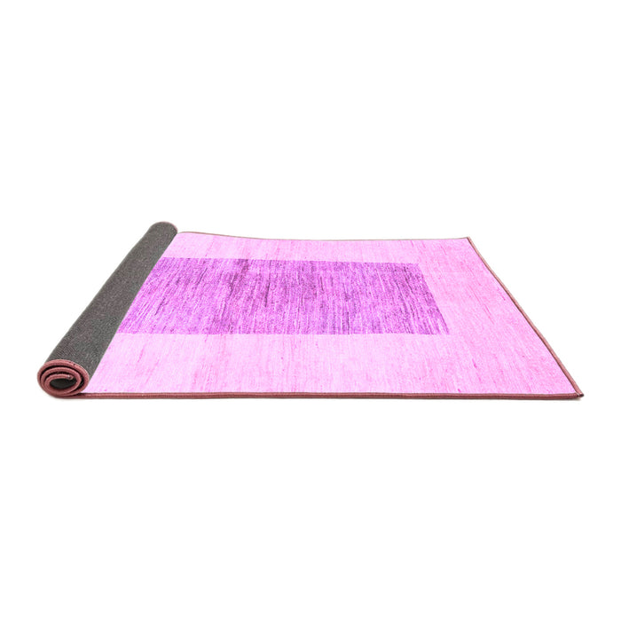 Sideview of Solid Purple Modern Rug, con325pur
