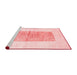 Modern Red Washable Rugs