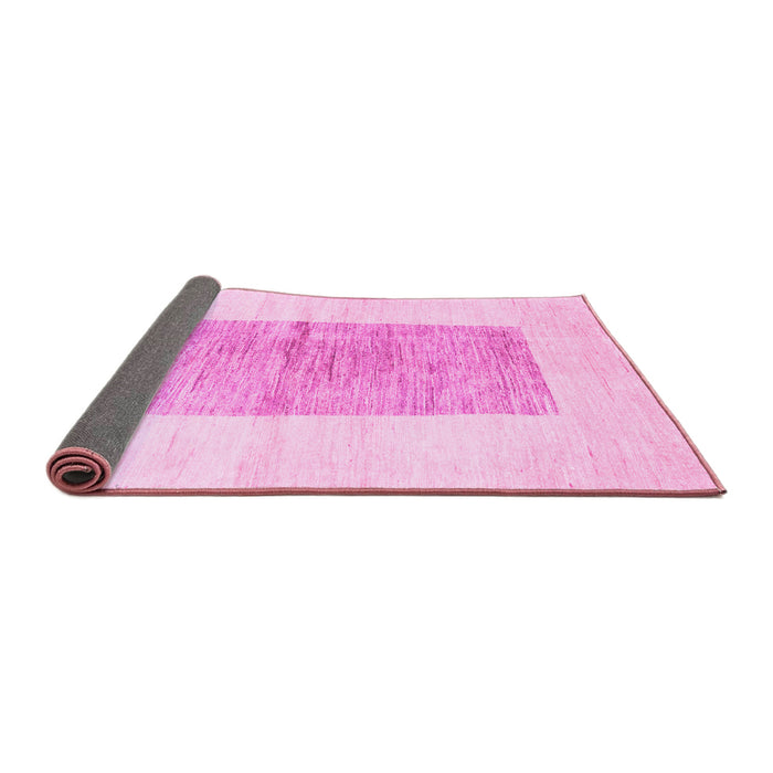 Sideview of Solid Pink Modern Rug, con325pnk