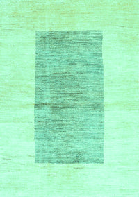 Solid Turquoise Modern Rug, con325turq