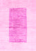 Machine Washable Solid Pink Modern Rug, wshcon325pnk