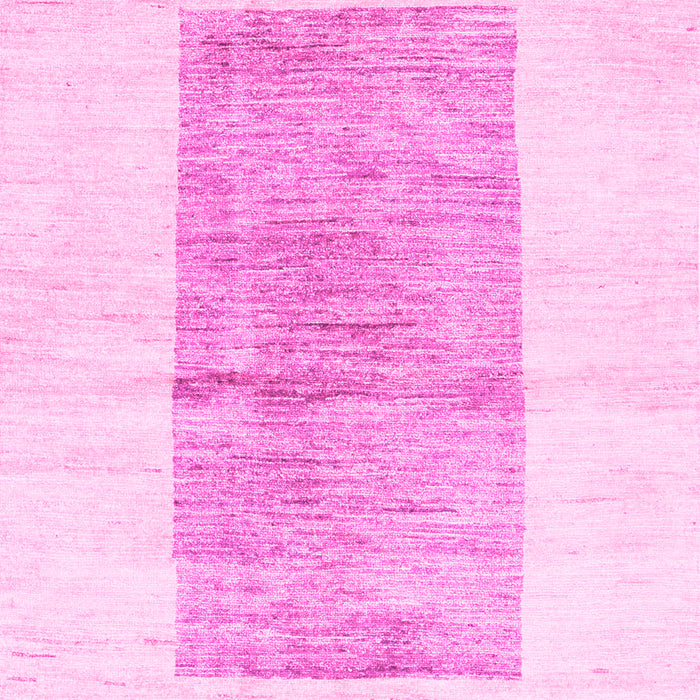 Machine Washable Solid Pink Modern Rug, wshcon325pnk