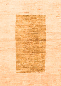 Solid Orange Modern Rug, con325org