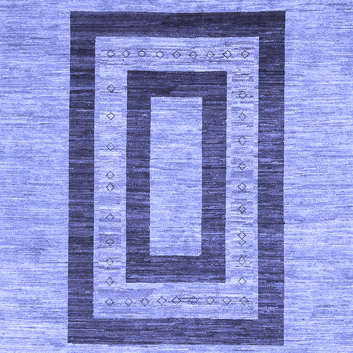 Machine Washable Abstract Blue Contemporary Rug, wshcon326blu