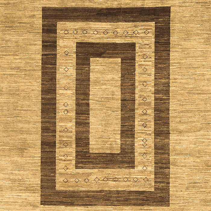 Machine Washable Abstract Brown Contemporary Rug, wshcon326brn