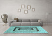 Machine Washable Abstract Light Blue Contemporary Rug in a Living Room, wshcon326lblu