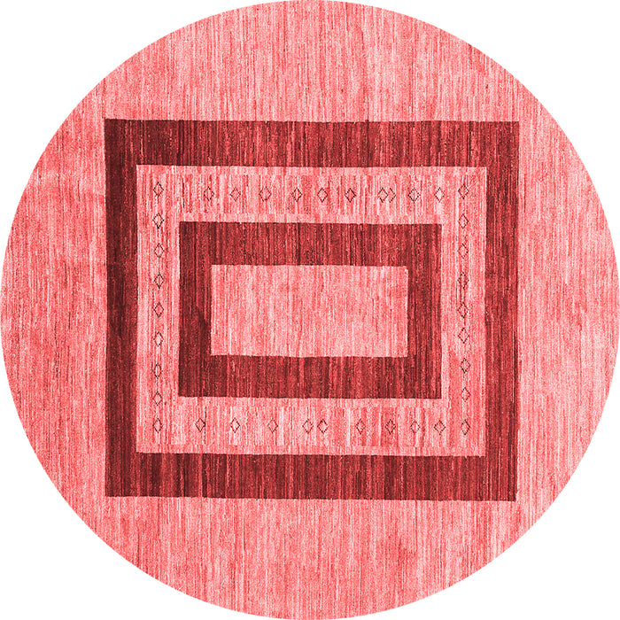 Machine Washable Abstract Red Contemporary Rug, wshcon326red
