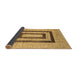 Sideview of Abstract Brown Contemporary Rug, con326brn