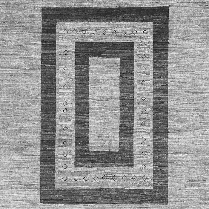 Serging Thickness of Machine Washable Abstract Gray Contemporary Rug, wshcon326gry