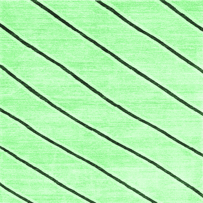 Square Solid Emerald Green Modern Rug, con327emgrn