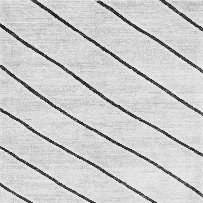 Serging Thickness of Solid Gray Modern Rug, con327gry