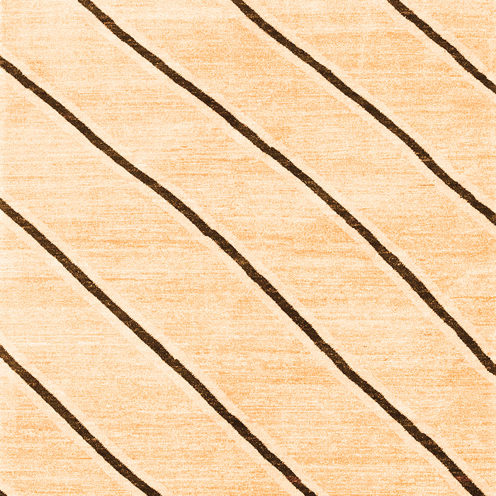 Solid Orange Modern Rug, con327org