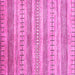 Square Abstract Pink Contemporary Rug, con328pnk