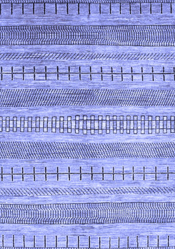 Abstract Blue Contemporary Rug, con328blu