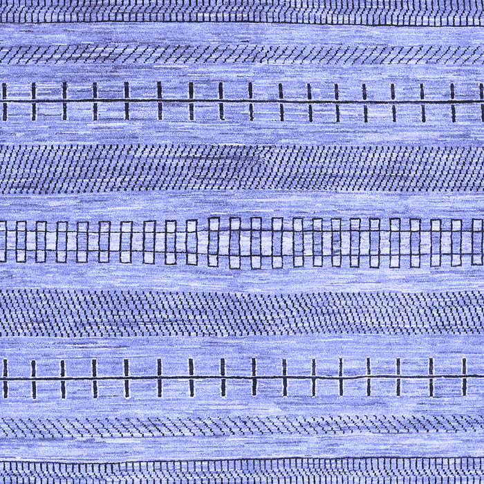 Machine Washable Abstract Blue Contemporary Rug, wshcon328blu