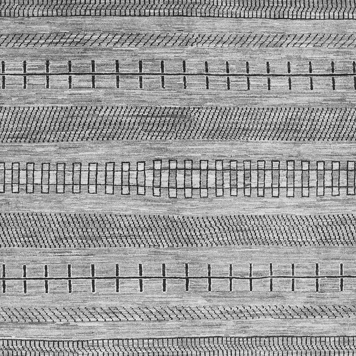 Serging Thickness of Machine Washable Abstract Gray Contemporary Rug, wshcon328gry