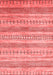 Abstract Red Contemporary Area Rugs