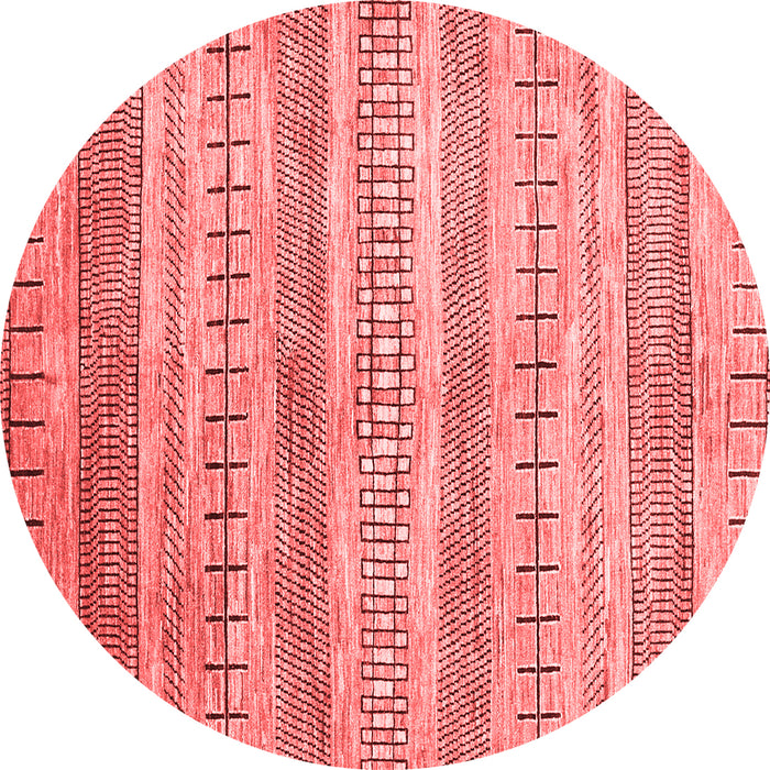 Machine Washable Abstract Red Contemporary Rug, wshcon328red