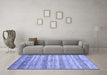 Machine Washable Abstract Blue Contemporary Rug in a Living Room, wshcon328blu