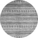 Machine Washable Abstract Gray Contemporary Rug, wshcon328gry