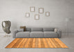 Machine Washable Abstract Orange Contemporary Area Rugs in a Living Room, wshcon328org