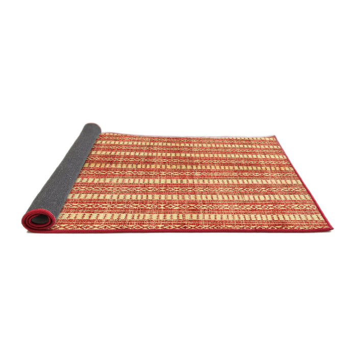 Thickness of Contemporary Neon Red Modern Rug, con329