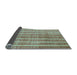 Sideview of Abstract Light Blue Contemporary Rug, con329lblu