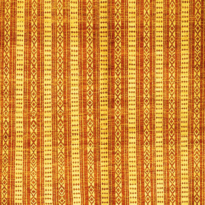Abstract Yellow Contemporary Rug, con329yw
