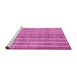 Sideview of Machine Washable Abstract Purple Contemporary Area Rugs, wshcon329pur