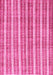 Machine Washable Abstract Pink Contemporary Rug, wshcon329pnk