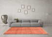 Machine Washable Abstract Orange Contemporary Area Rugs in a Living Room, wshcon329org