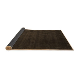 Sideview of Abstract Brown Contemporary Rug, con32brn