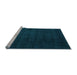 Sideview of Machine Washable Abstract Light Blue Contemporary Rug, wshcon32lblu