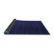 Sideview of Abstract Blue Contemporary Rug, con32blu