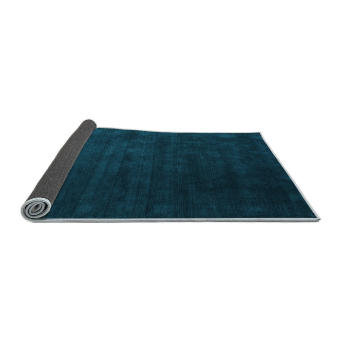 Sideview of Abstract Light Blue Contemporary Rug, con32lblu