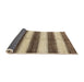 Thickness of Contemporary Sangria Brown Modern Rug, con330